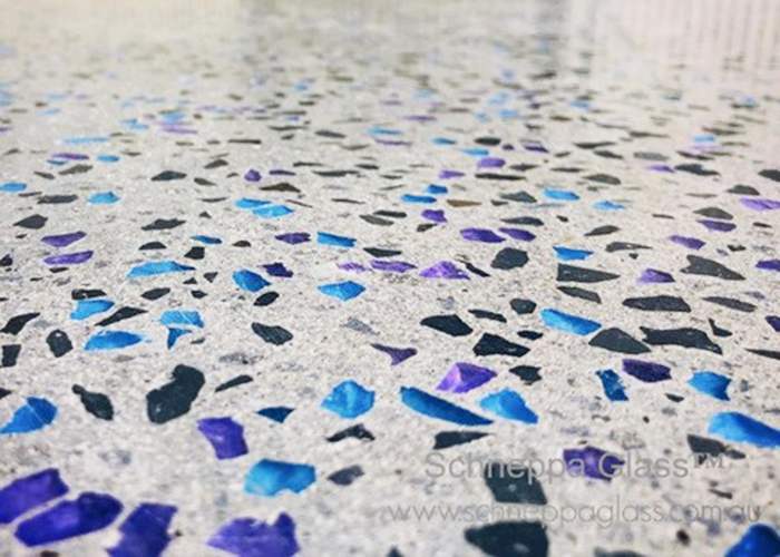 Recycled Crushed Glass for Concrete from Schneppa Glass