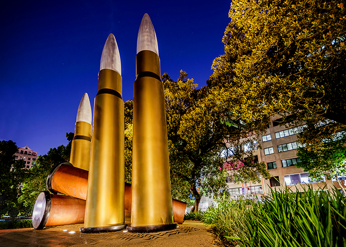 Lighting of Hyde Park Memorial Sculpture with WE-EF