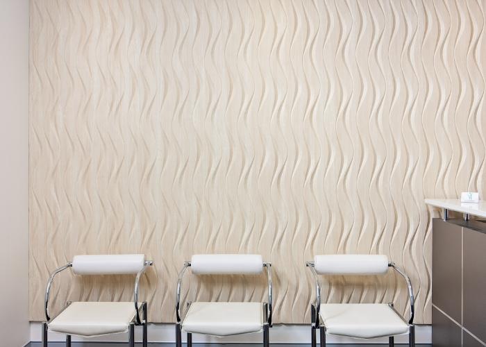 Raw Finish 3D Flow Panels for DIY Painting by 3D Wall Panels