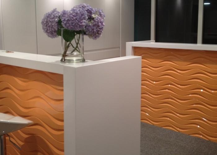 Raw Finish 3D Flow Panels for DIY Painting by 3D Wall Panels