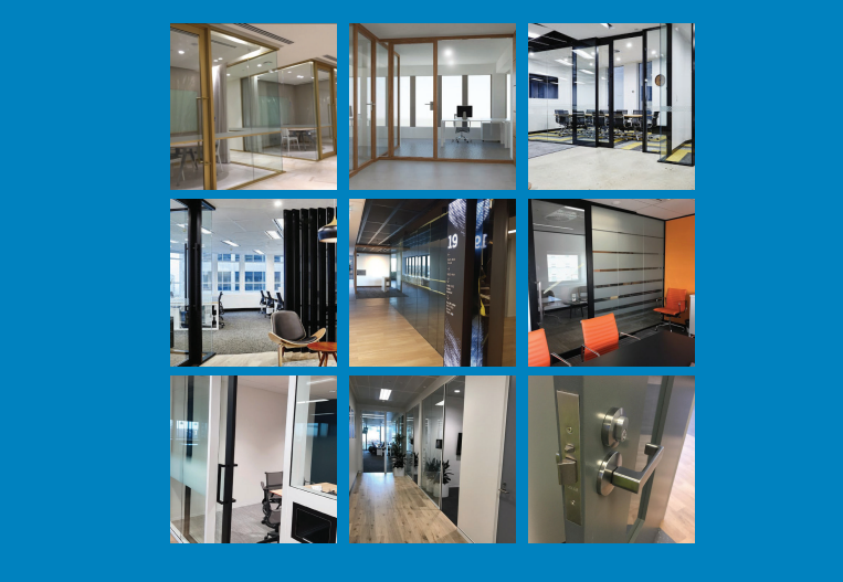 Glazing and Door Track Sections by Aluminium Partition Systems