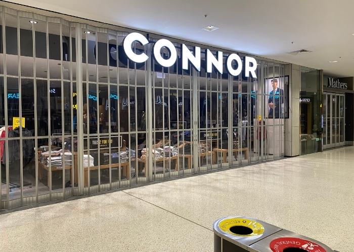 Connor Storefront with Quality Commercial Concertina Doors by Australian Trellis Door