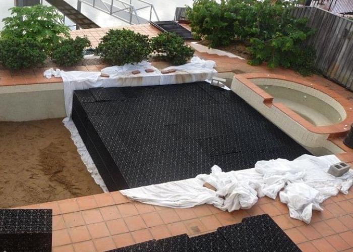 Swimming Pool Conversion Project to Rainwater Storage by Atlantis
