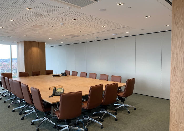 Acoustic Operable Walls for Law Offices by Bildspec