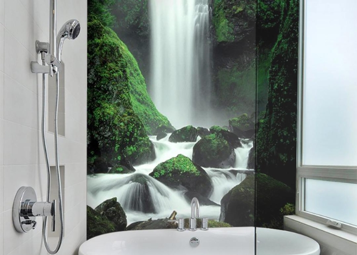 Aluminium Splashback System for Showers by DECO Australia