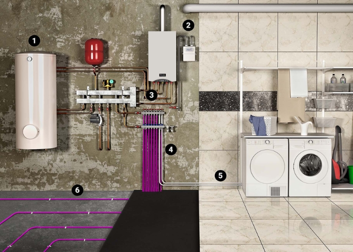 Boiler for Hydronic Floor Heating System from Devex Systems