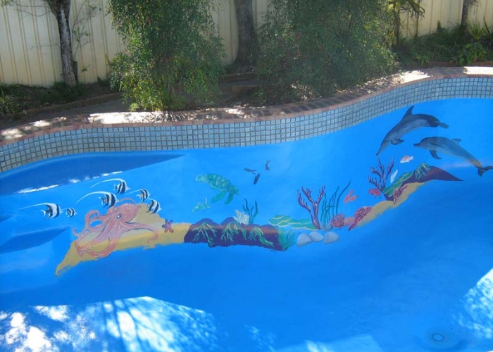 Aquatic Design Pool Murals with Hitchins Technologies