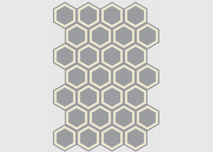 Honeycomb Cement Tiles from MDC Mosaics