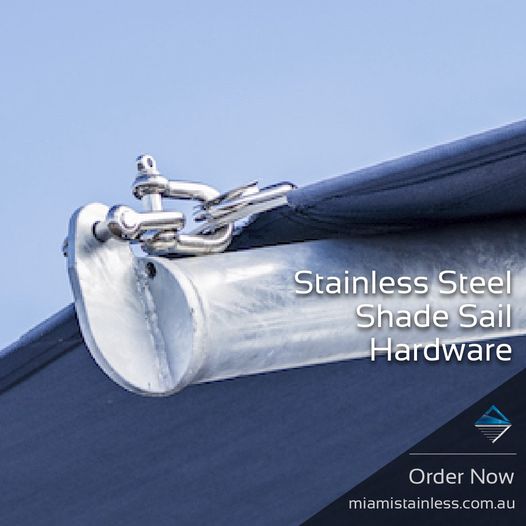 Stainless Steel Fittings for Shade Sail Projects by Miami Stainless