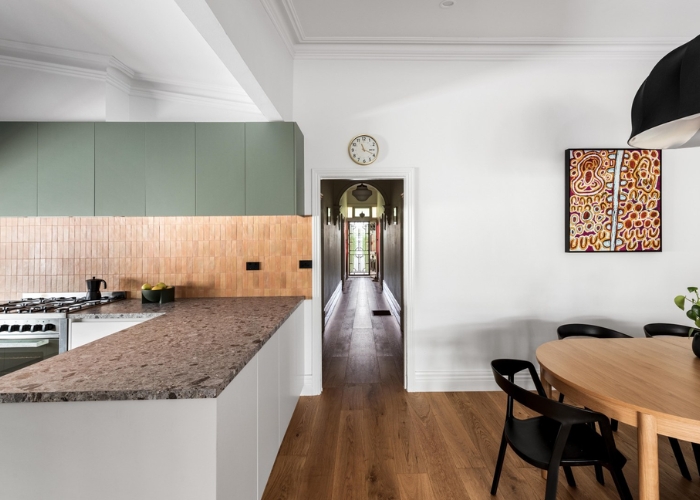 Natural Stone Pattern Benchtop for Kitchens from polytec