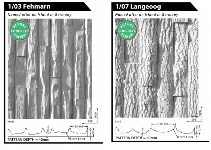 Wood Pattern Concrete by Reckli