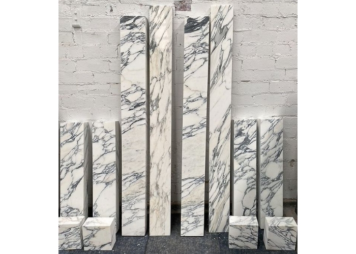 Arabescato Marble Fireplace Surrounds by Richard Ellis Design