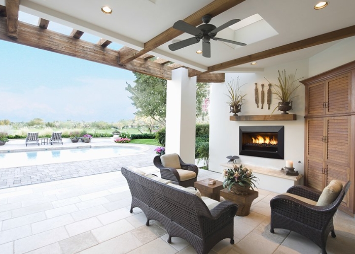 No Chimney Outdoor Fireplace by Real Flame