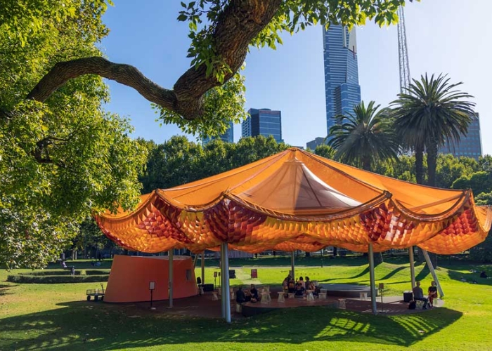 Lightweight Fabric Architecture Pavilion with Ronstan