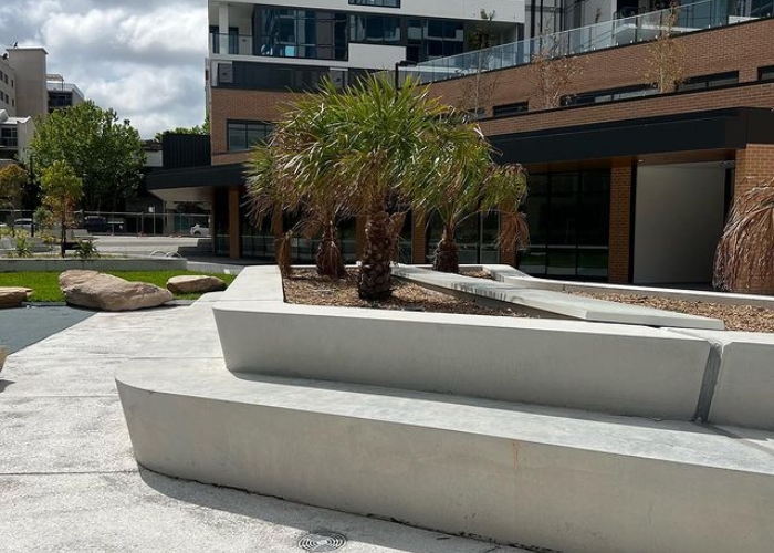 Outdoor Concrete Seats by Bespoke Formwork