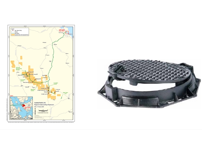 Hinged Access Covers and Frames for Gas Fields by EJ