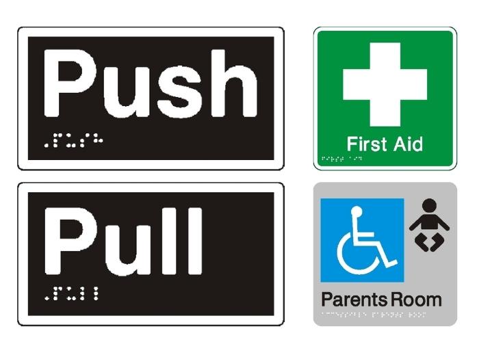 Braille in Parks, Transport and Business from Hillmont Braille Signs 