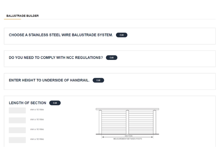 Balustrade Quote Calculator by Miami Stainless