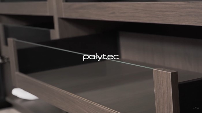 Customisable Drawer Fronts by polytec