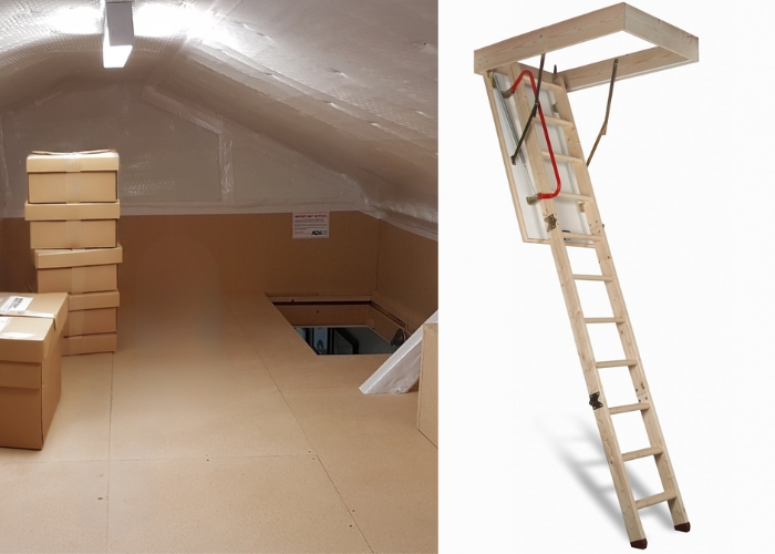 Attic Storage with Ladder Sale by Attic Ladders