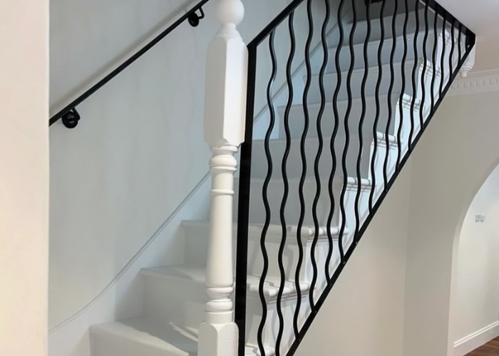 Wrought Iron Wavy Bar for Balusters by AWIS