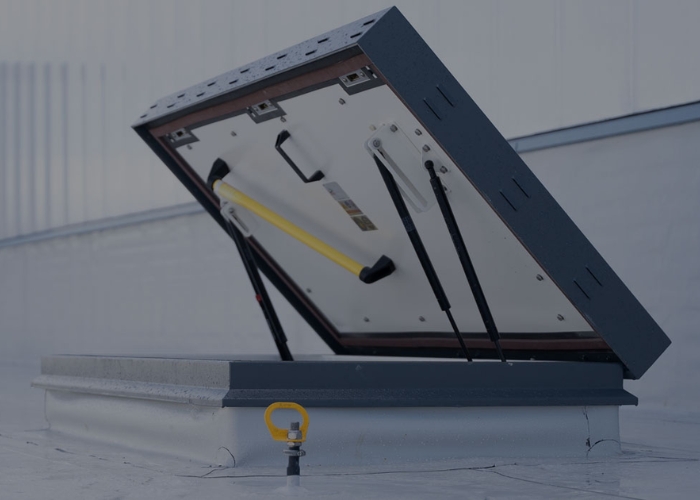 Fire Rated Roof Hatch by Gorter Hatches