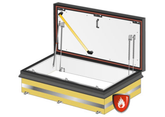 Fire Rated Roof Hatch by Gorter Hatches