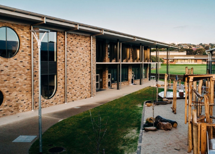 Timber Acoustic Ceiling System for Schools by Keystone Linings