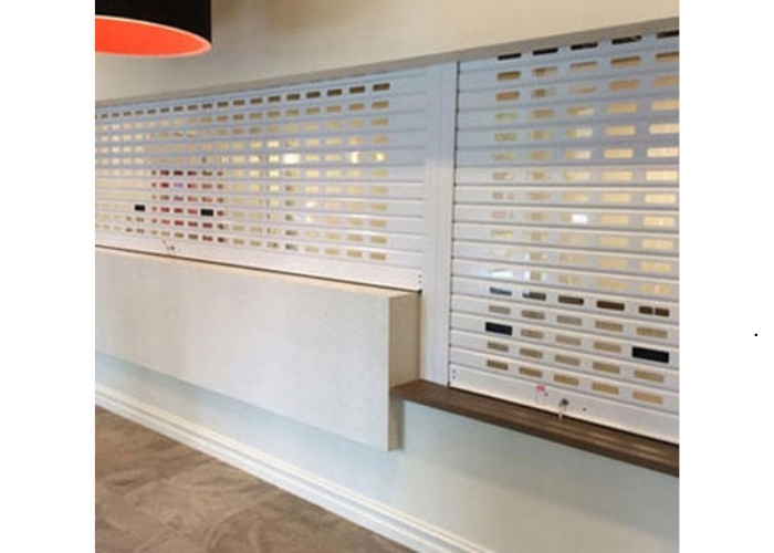 Custom Aluminium Security Shutters for Commercial Applications by KRGS Doors