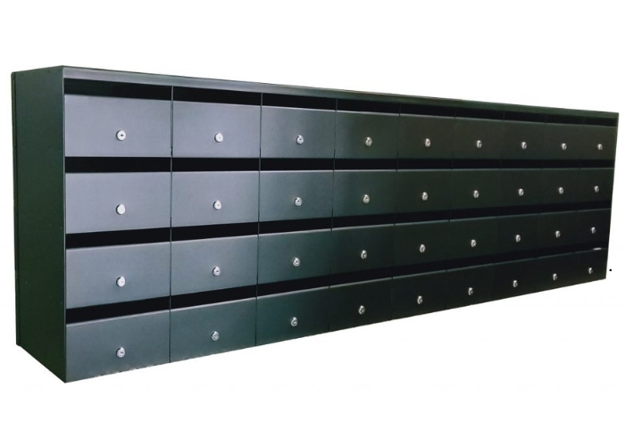 Flat Panel Mailboxes for Custom Door Numbering by Mailmaster