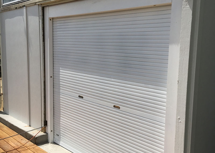 Salt Resistant Roller Shutter for Boat Sheds by Rollashield