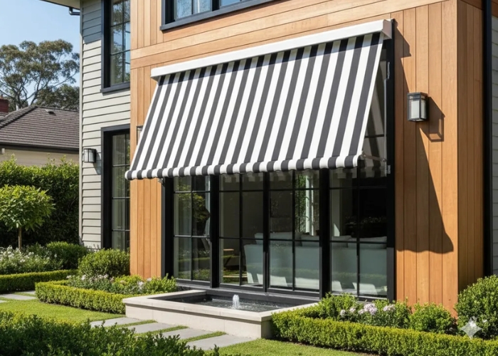 Drop Arm Awning for Homes by Shadewell