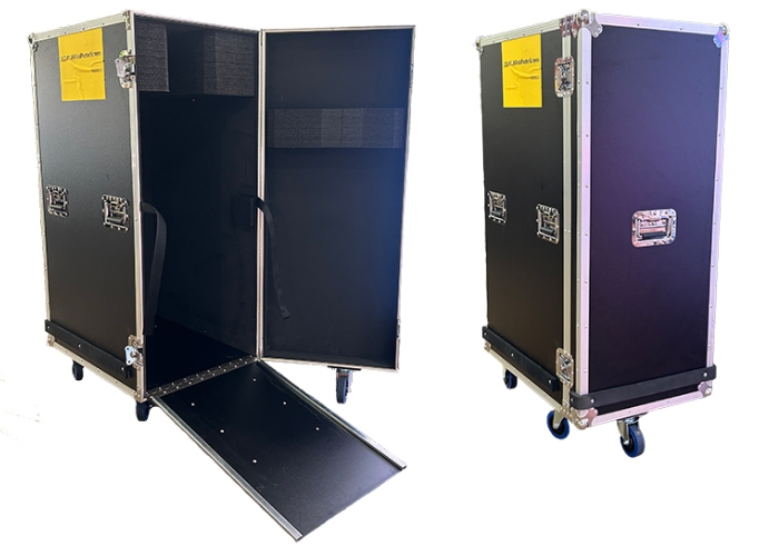 LED Foldable Poster Screen with Hard Case by SAS Signage