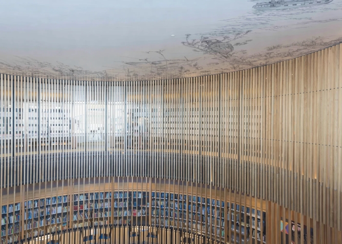 Fire Rated Glazed Curtain Wall at Perth City Library by Technical Protection Systems