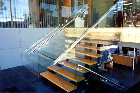 Glass Balustrade Handrail Connectors From Australian Glass Assemblies