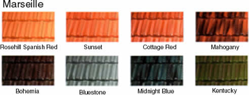 Monier Roof Tile Colour Chart