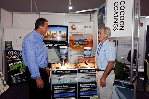 cocoon coatings stand at green cities building expo 2011