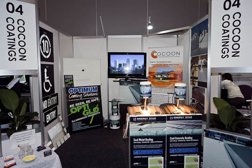 coccoon coatings trade stand