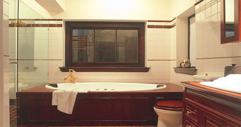 contemporary ceramic tiles in bathroom