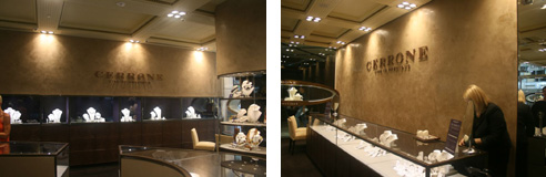 cerrone store in stucco veneziano finish