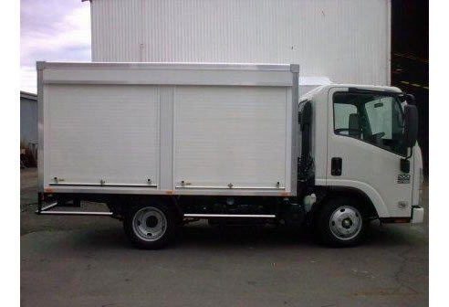 truck with shutter doors