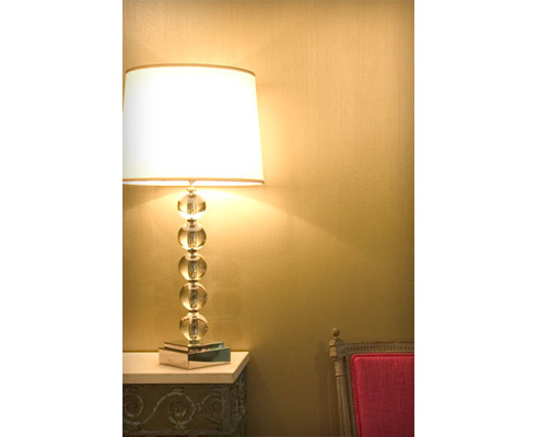 liquid gold painted wall
