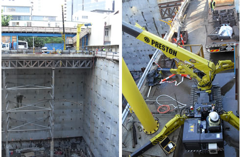 tight access crane