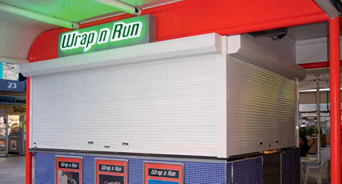 shop front security roller shutter