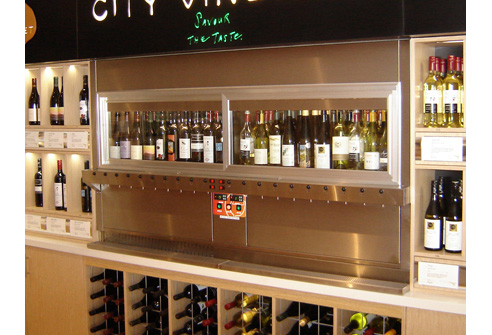 wine dispensing refrigerator