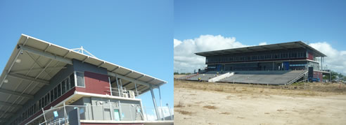structural insulated roofing panels at stadium