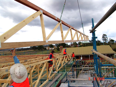 oversized roof trusses