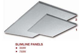 slimline heating panels