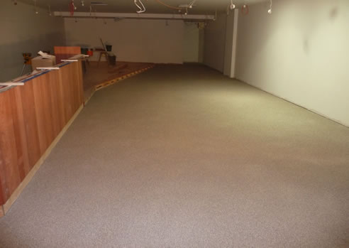floor with anti microbial additive