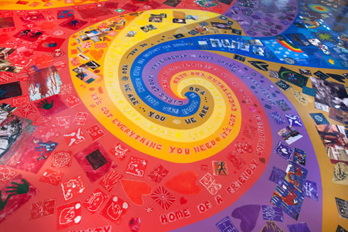 colourful floor